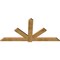 Ekena Millwork Kennewick Rough Sawn Timber Gable Bracket, Western Red Cedar, 84"W x 42"H x 2"D x 6"F, 12/12 Pitch GBW084X42X0206KEN00RWR - alternate 4